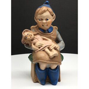 Vintage Atlantic Mold Mother Rocking Swaddled Baby Figurine Ceramic Home Decor